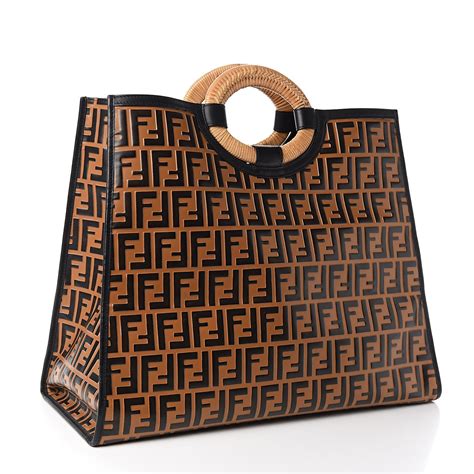 shopper runaway in pelle fendi|Fendi Large Runaway Shopper Tote .